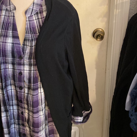 Layered look dressy top by Jasonmaxwell size 1X - Picture 3 of 12